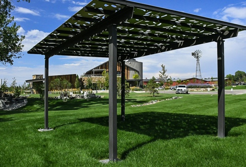 Image of a Parasoleil Eclipse Series™ Pre-Engineered Shade Structure