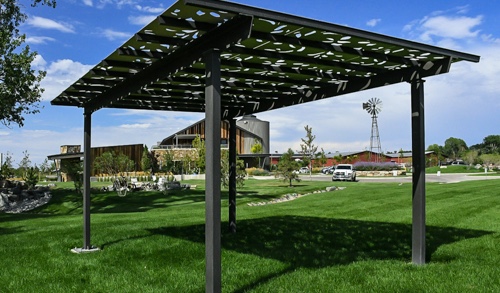 Example of a Parasoleil™ Eclipse Series™ – Unframed Solar Shade System