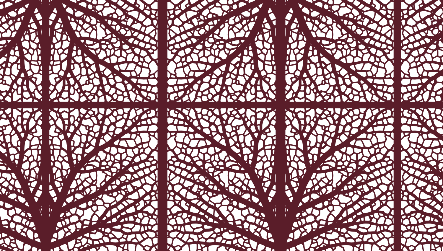 Parasoleil™ Arboreal II© pattern displayed with a burgundy color overlay