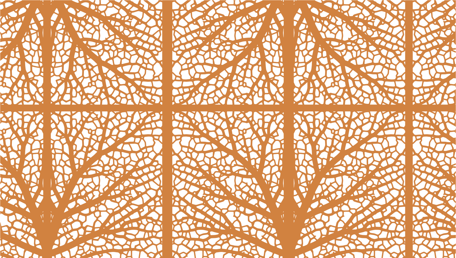 Parasoleil™ Arboreal I© pattern displayed with a ochre color overlay