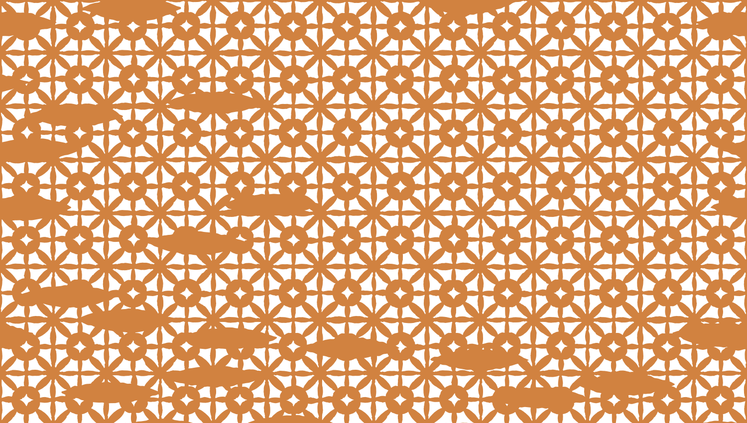 Parasoleil™ Balambra© pattern displayed with a ochre color overlay