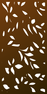Parasoleil™ bb Leaves© pattern displayed as a rendered panel