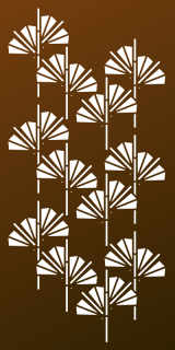 Parasoleil™ Ginkgo Spread© pattern displayed as a rendered panel