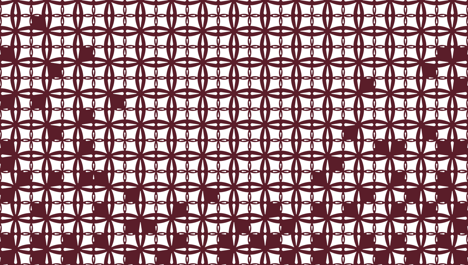 Parasoleil™ Herrington© pattern displayed with a burgundy color overlay
