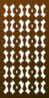 Parasoleil™ Jester Window© pattern displayed as a rendered panel