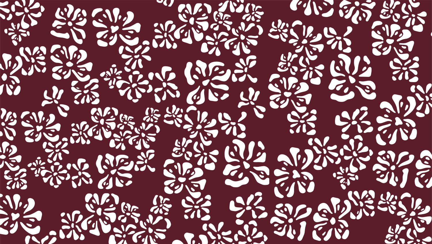 Parasoleil™ Magnolia© pattern displayed with a burgundy color overlay