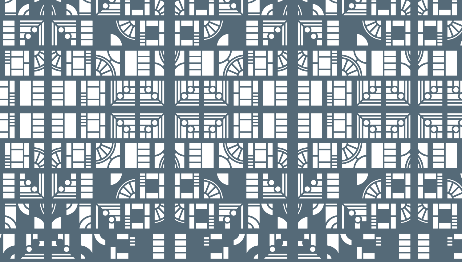 Parasoleil™ Metropolis© pattern displayed with a blue color overlay