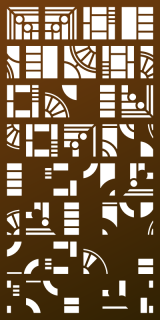 Parasoleil™ Metropolis© pattern displayed as a rendered panel