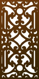 Parasoleil™ Preston Iron© pattern displayed as a rendered panel
