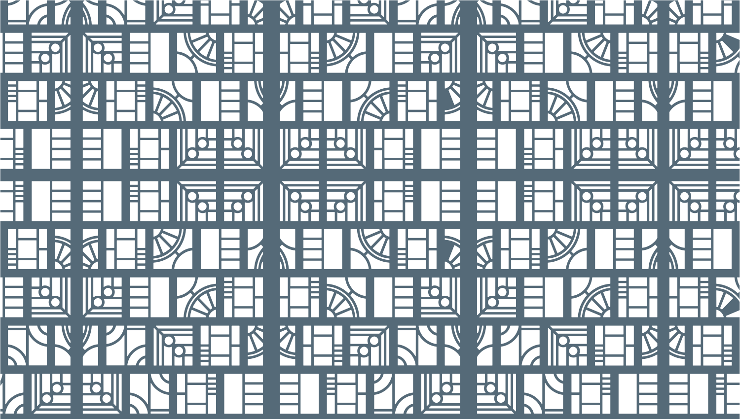 Parasoleil™ The Intercontinental© pattern displayed with a blue color overlay