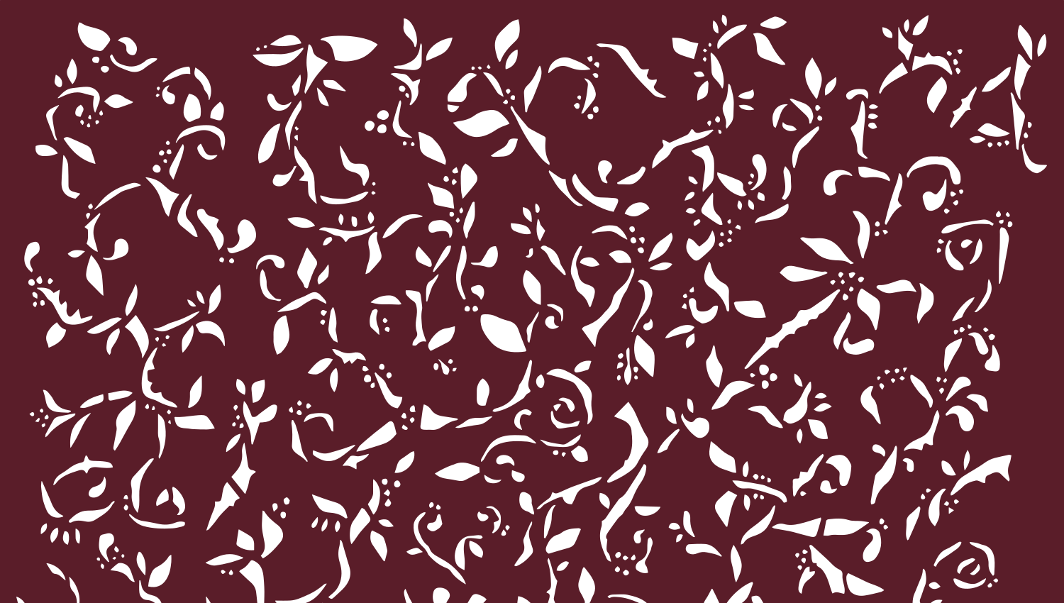 Parasoleil™ Timothy's Vine© pattern displayed with a burgundy color overlay