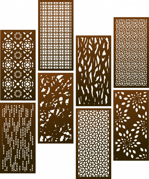 Collection of Parasoleil™ patterns displayed in a panel array